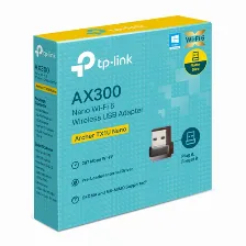 Tarjeta De Red Inalambrica Tp-link Ax300 Usb, Wi-fi 6 (802.11ax), Negro